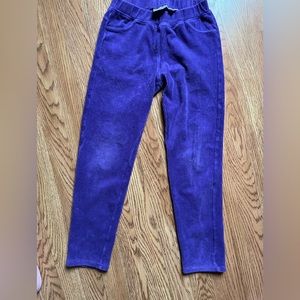 Hanna Andersson Girls Purple Corduroy Pants